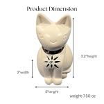 Soapstone Cat Figurine for Desk or Tabletop