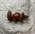 Small Vintage Soapstone Anteater Carving from Peru