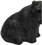 Handmade Soapstone Black Bear Figurine from Canada