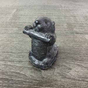 Handmade Soapstone Wolf Sculpture - Vintage 3