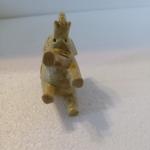 Elephant Family Soapstone Figurine with Baby