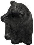 Handmade Soapstone Black Bear Figurine from Canada