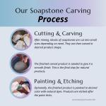 Soapstone Cat Figurine for Desk or Tabletop