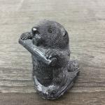 Handmade Soapstone Wolf Sculpture - Vintage 3