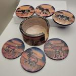 Hand-Carved Soapstone Animal Coasters from Kenya