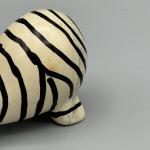 Hand Painted Soapstone Zebra Figurine Paperweight