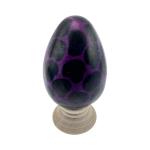 Kisii Soapstone Giraffe Print Egg Carving