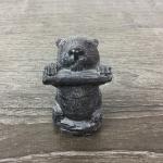 Handmade Soapstone Wolf Sculpture - Vintage 3