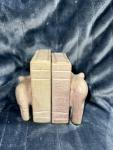 Aardvark Anteater Soapstone Bookends Set of 2