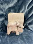 Aardvark Anteater Soapstone Bookends Set of 2