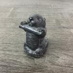 Handmade Soapstone Wolf Sculpture - Vintage 3