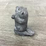 Handmade Soapstone Wolf Sculpture - Vintage 3