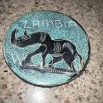 Zambia Wildlife Soapstone Coasters and Holder