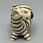 Hand Painted Soapstone Zebra Figurine Paperweight