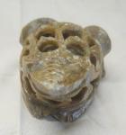 Set of 2 Soapstone Frog Carvings