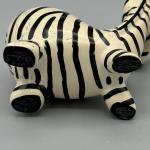 Hand Painted Soapstone Zebra Figurine Paperweight