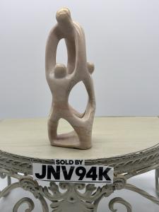 Soapstone Carved Abstract Sculpture of Four Figures