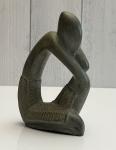Soapstone Thinking Man Carving Statue Art Piece