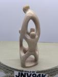 Soapstone Carved Abstract Sculpture of Four Figures