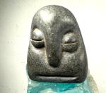 Signed Fanizani Akuda Soapstone Head Carving