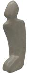 Kneeling Abstract Soapstone Human Figurine 8.5”