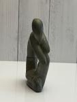 Soapstone Thinking Man Carving Statue Art Piece