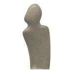 Kneeling Abstract Soapstone Human Figurine 8.5”