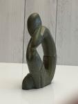 Soapstone Thinking Man Carving Statue Art Piece
