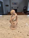 Unique Soapstone Carved Human Figure Sculpture