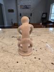 Unique Soapstone Carved Human Figure Sculpture
