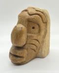 Cleveland Sandy Soapstone Inuit Face Sculpture