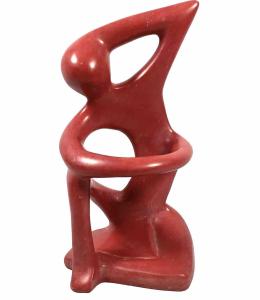 Red Soapstone Figure for Self-Love and Healing