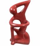 Red Soapstone Figure for Self-Love and Healing