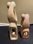 Soapstone Embracing Figures - Set of Two