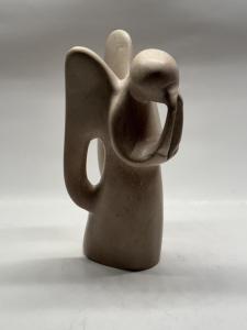 Natural Soapstone Angel Figurine Sculpture