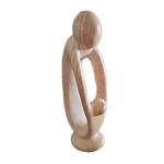 Mother and Child Soapstone Sculpture - Minimalist Art