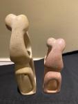 Soapstone Embracing Figures - Set of Two