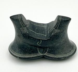 Dancing Pair Soapstone Netsuke Figurine