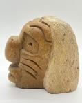 Cleveland Sandy Soapstone Inuit Face Sculpture
