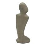 Kneeling Abstract Soapstone Human Figurine 8.5”