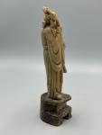 Vintage 8" Soapstone Longevity God Figurine