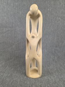 Vintage Soapstone Human Figure Carving