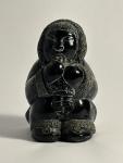 Aardvark Soapstone Eskimo with Baby Figurine