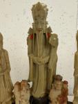 Soapstone Eskimo Carving Group of 5 Figures