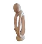 Mother and Child Soapstone Sculpture - Minimalist Art