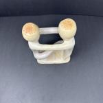 Lovers Embrace Soapstone Sculpture by M Gaiti