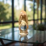 Yoga Family Soapstone Carving - 8”