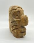 Cleveland Sandy Soapstone Inuit Face Sculpture