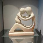 Mother and Baby Soapstone Eskimo Carving