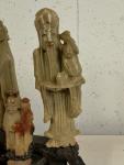 Soapstone Eskimo Carving Group of 5 Figures